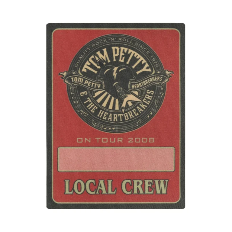 Tom Petty 2008 Concert Tour Local Crew Backstage Pass