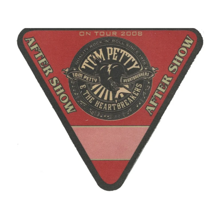 Tom Petty 2008 Concert Tour Aftershow Backstage Pass