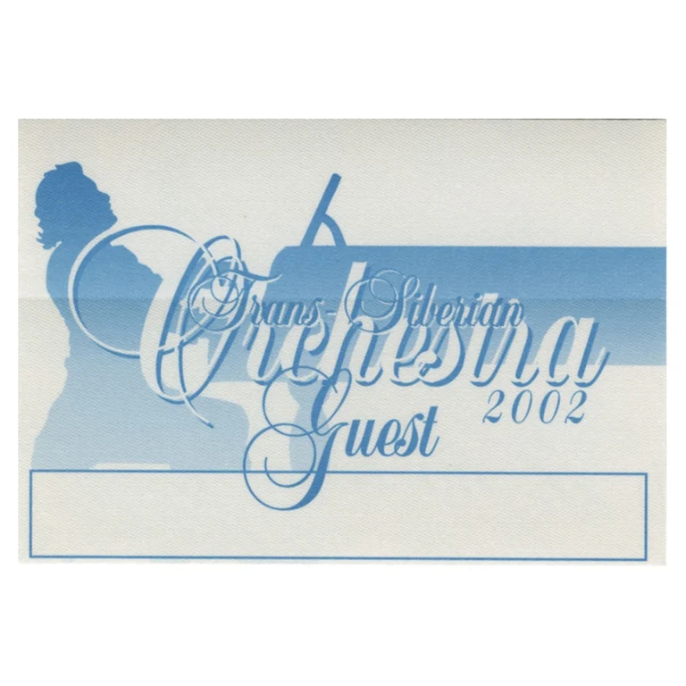 Trans Siberian Orchestra 2002 Concert Tour Guest Backstage Pass