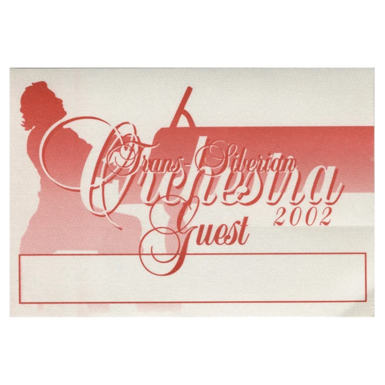 Trans Siberian Orchestra 2002 Concert Tour Guest Backstage Pass