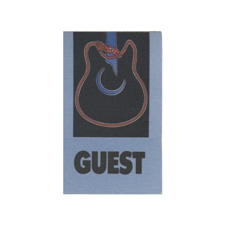 U2 1989 Rattle and Hum Concert Tour Guest Backstage Pass