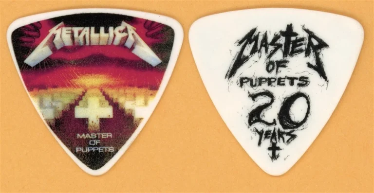 Metallica Robert Trujillo Vintage Guitar Pick - 2006 Master of Puppets Tour