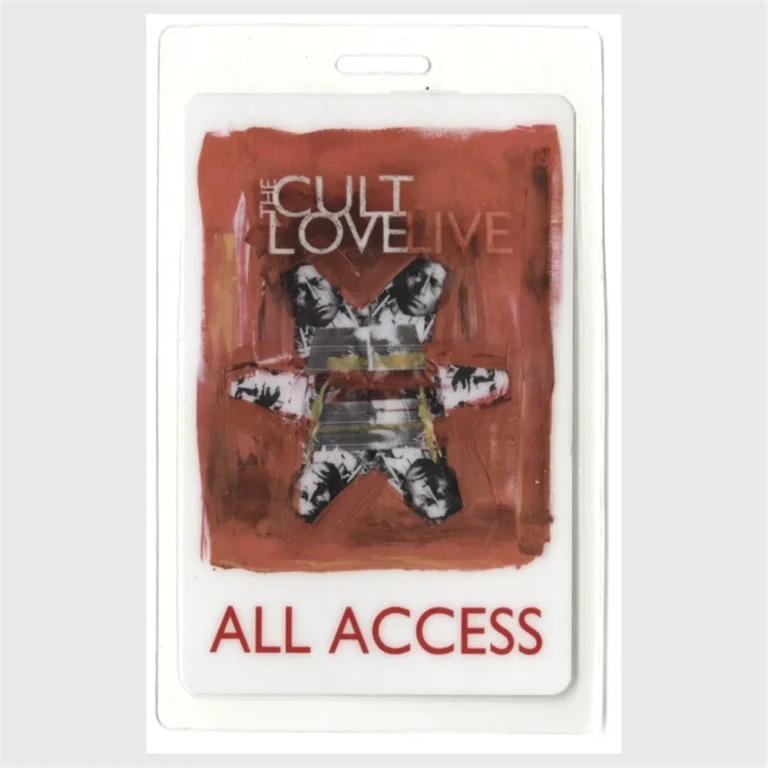 The Cult 2009 Concert Laminated Backstage Pass Love Live Tour AA