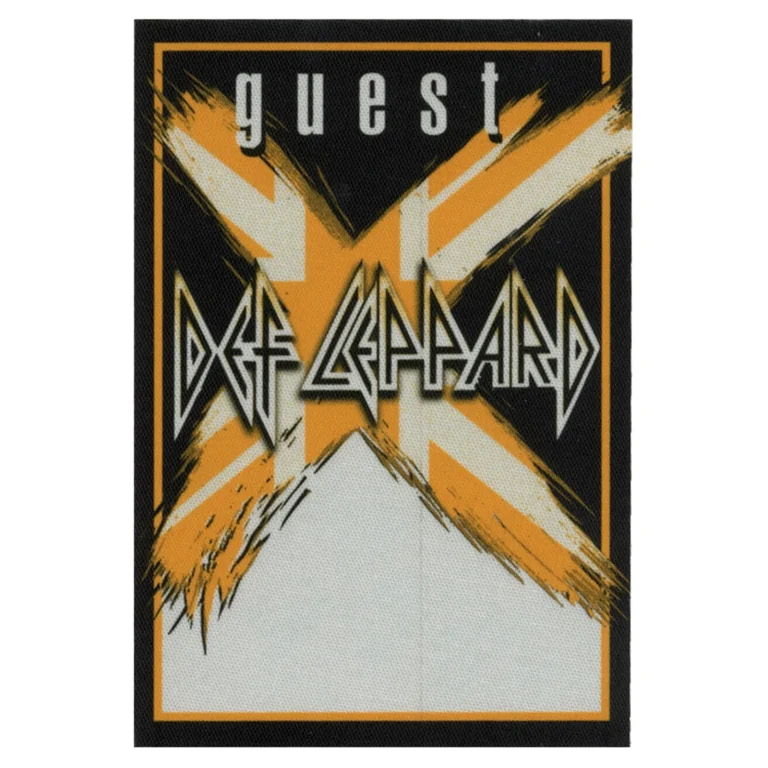 Def Leppard 2002 X Concert Tour Guest Backstage Pass