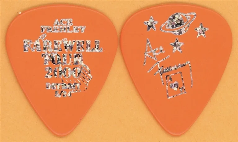 KISS 2000 Farewell Tour Ace Frehley Vintage Guitar Pick - Detroit, MI
