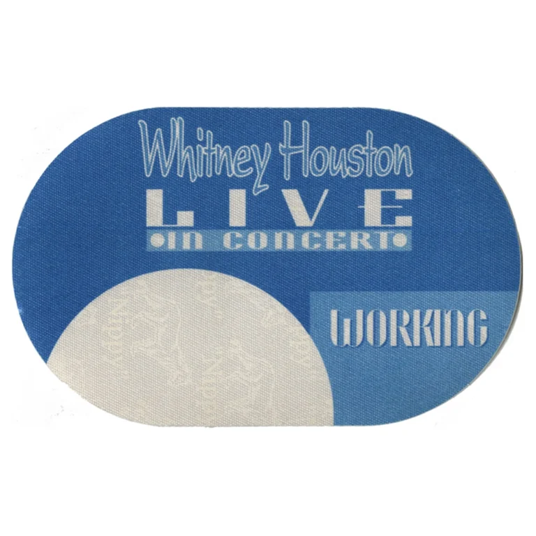 Whitney Houston 1993 The Bodyguard Concert Tour Working Backstage Pass