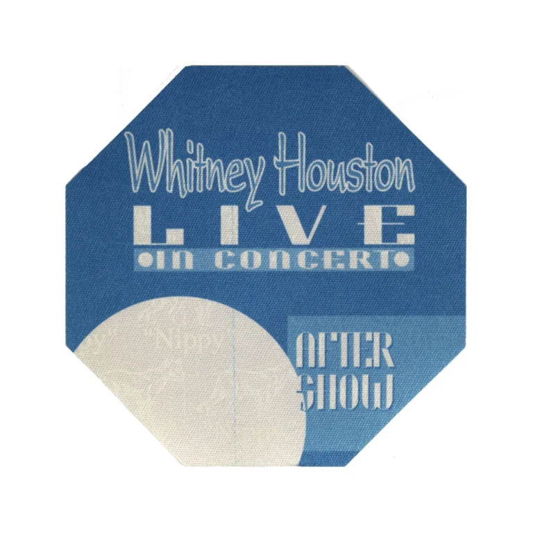Whitney Houston 1993 The Bodyguard Concert Tour Aftershow Backstage Pass
