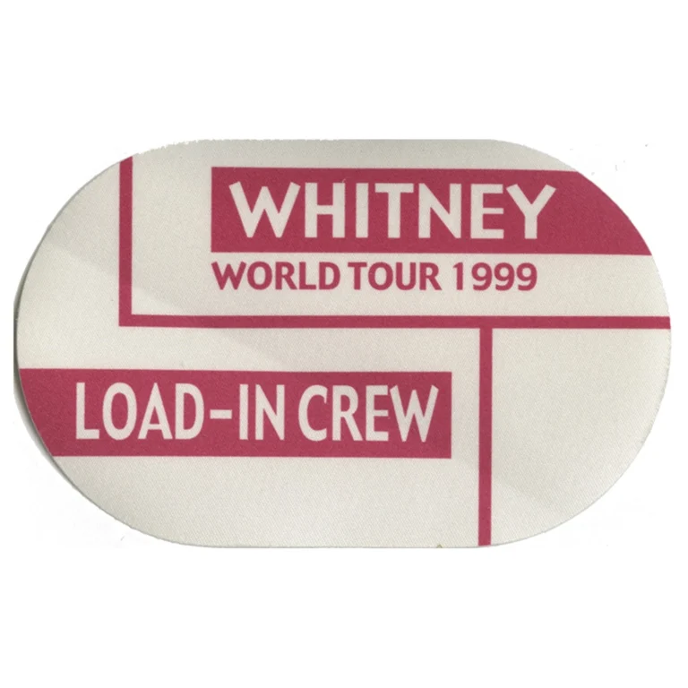 Whitney Houston 1999 My Love is Your Love Concert Tour Load In Backstage Pass