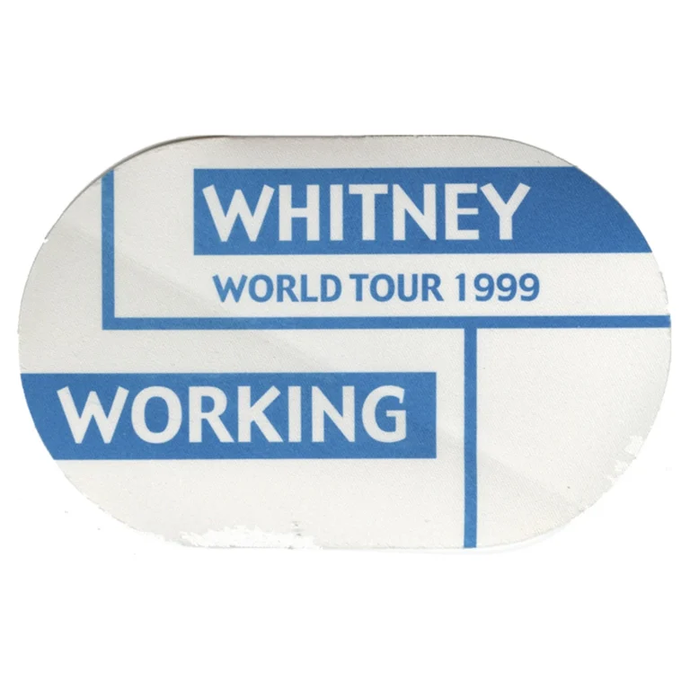 Whitney Houston 1999 My Love is Your Love Concert Tour Working Backstage Pass