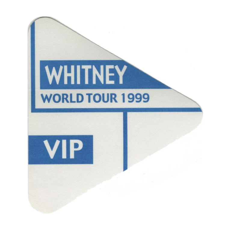 Whitney Houston 1999 My Love is Your Love Concert Tour VIP Backstage Pass