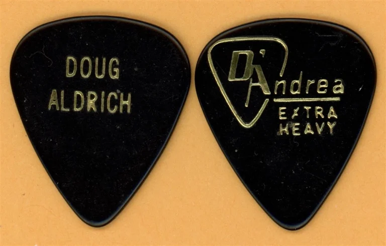 Lion Doug Aldrich Vintage Guitar Pick - 1986 Power Love Tour