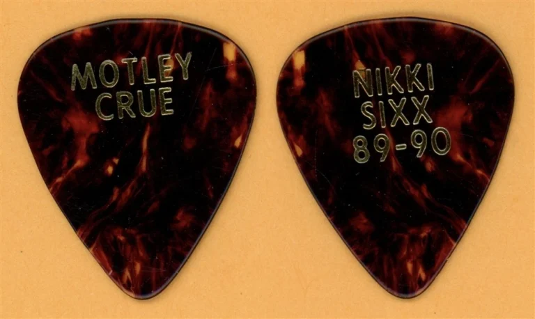 Motley Crue Nikki Sixx Vintage Guitar Pick - 1989 Dr. Feelgood Tour