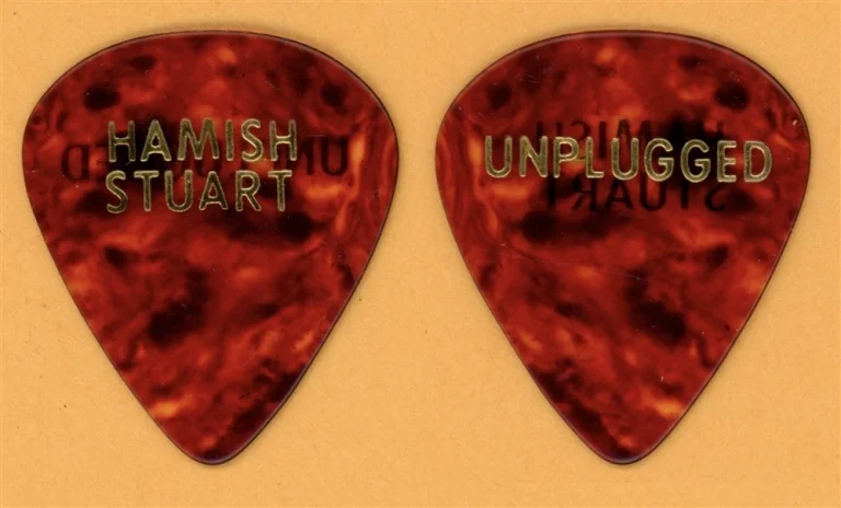 Paul McCartney Hamish Stuart Beatles Vintage Guitar Pick - 1991 Unplugged Tour