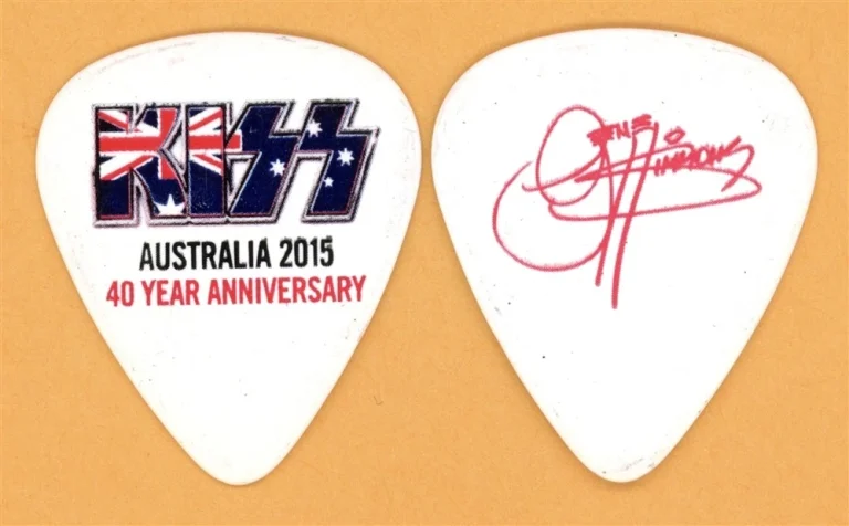 KISS Gene Simmons Vintage Guitar Pick - 2015 Australian 40th Anniversary Tour