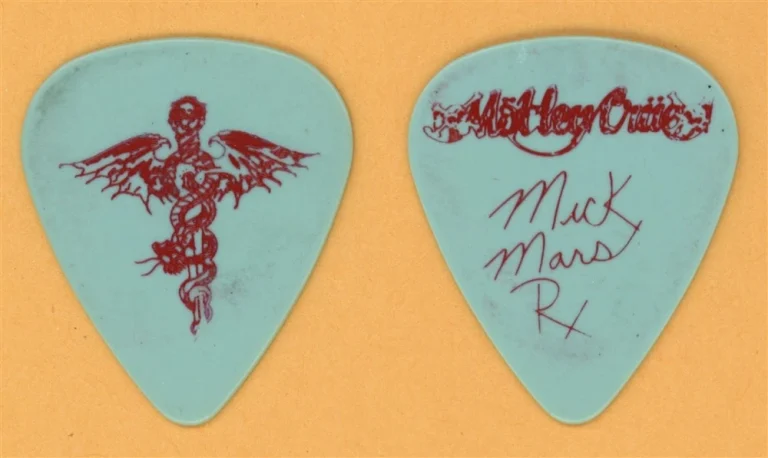 Motley Crue Mick Mars Vintage Guitar Pick - 1989 Dr. Feelgood Tour
