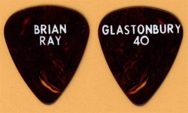Paul McCartney Brian Ray The Beatles Vintage Guitar Pick - 2004 Glastonbury Tour