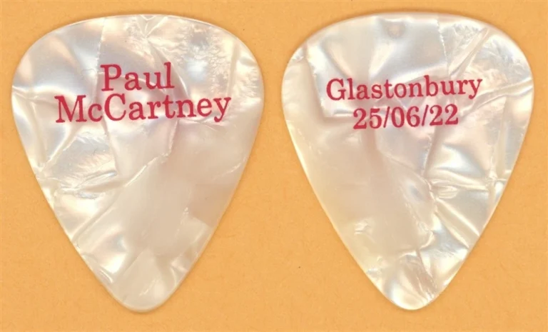 Paul McCartney The Beatles Authentic Guitar Pick - 2022 Glastonbury Tour