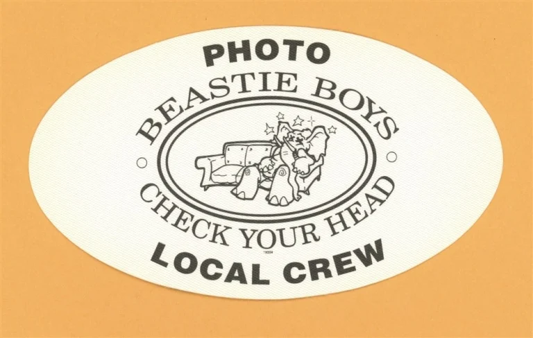 Beastie Boys 1992 Check Your Head Concert Tour Crew Backstage Pass
