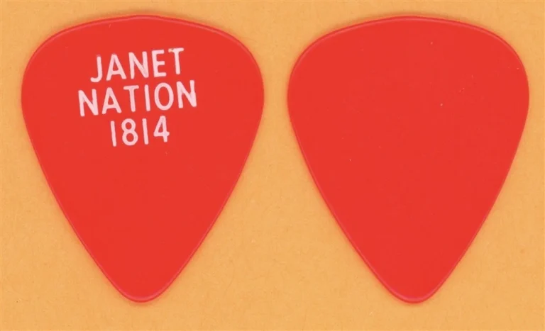 Janet Jackson 1814 Vintage Guitar Pick - 1989 Rhythm Nation Tour