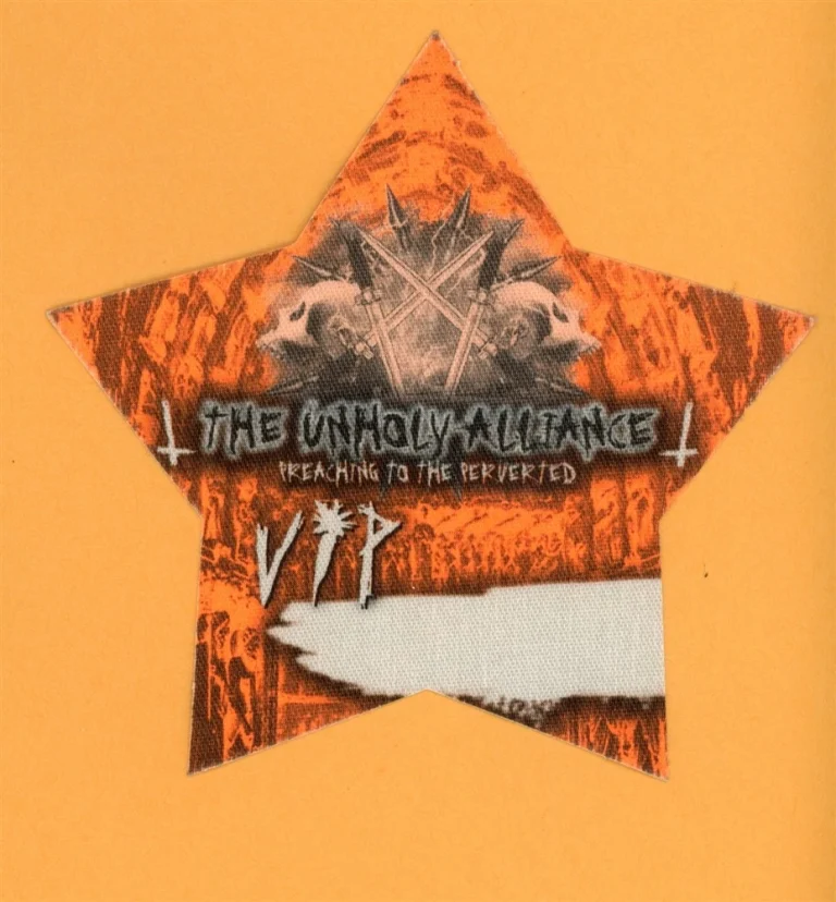 Slayer 2006 Unholy Alliance Concert Tour VIP Backstage Pass