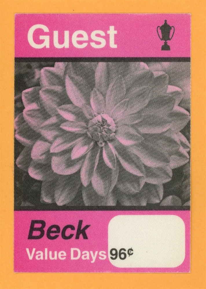 Beck GUEST Satin Backstage Pass - 2002 Value Days Tour
