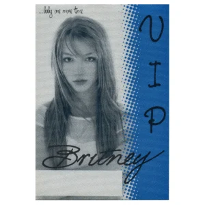 Britney Spears 1999 Baby One More Time Concert Tour VIP Backstage Pass