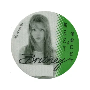 Britney Spears 1999 Baby One More Time Concert Tour Meet & Greet Backstage Pass