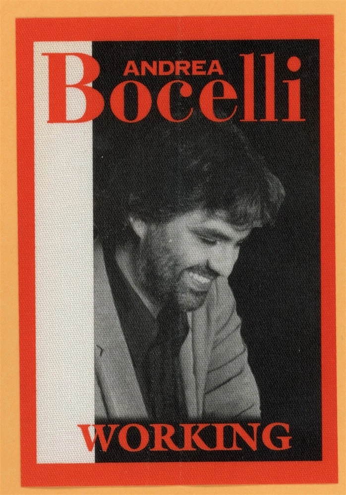 Andrea Bocelli Concert Tour WORKING Backstage Pass
