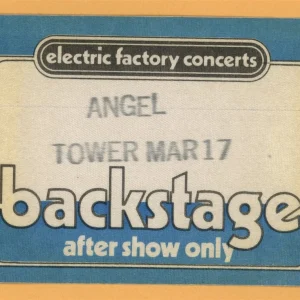 Angel 1978 Punky Meadows Concert Tour Backstage Pass
