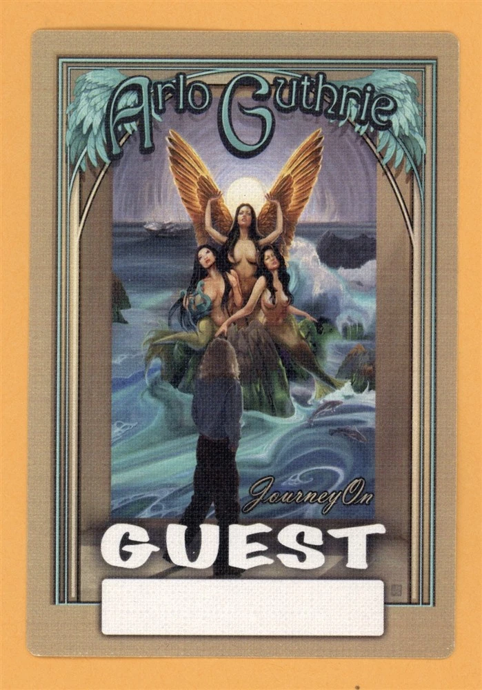 Arlo Guthrie 1996 Journey On Concert Tour GUEST Backstage Pass