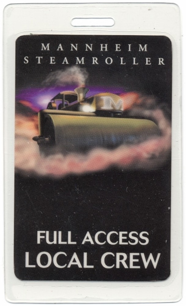Mannheim Steamroller Concert Tour Laminated Backstage Pass All Access