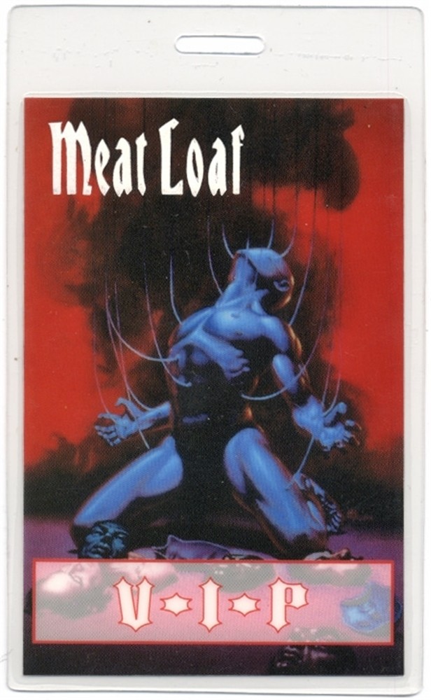Meat Loaf 1993 Concert Laminated Backstage Pass Everything Louder Tour