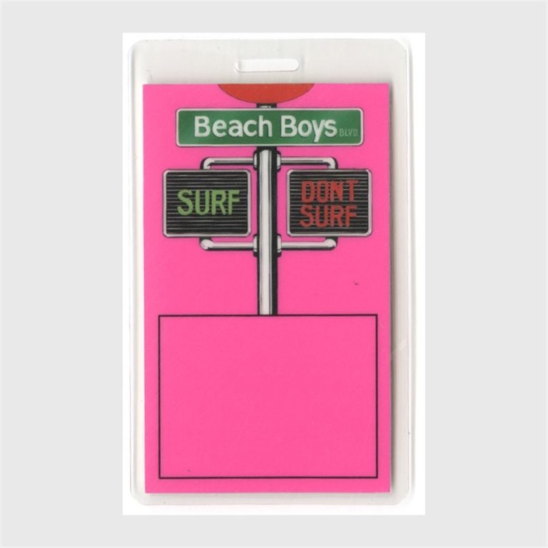 Beach Boys 1991 Still Cruisin Concert Tour Vintage Laminated Backstage Pass