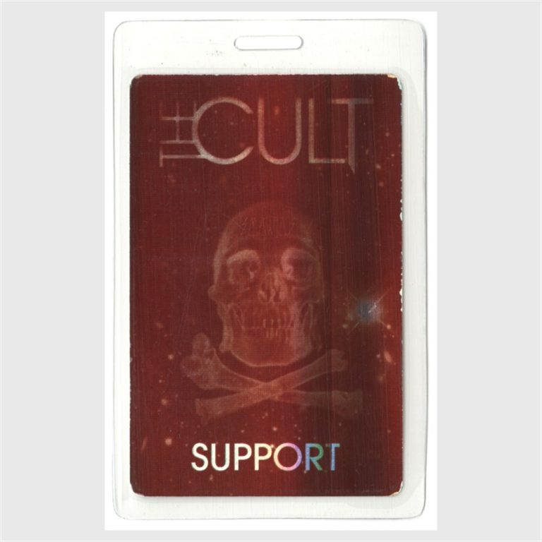 The Cult 2010 MMX Concert Tour Laminated Backstage Pass