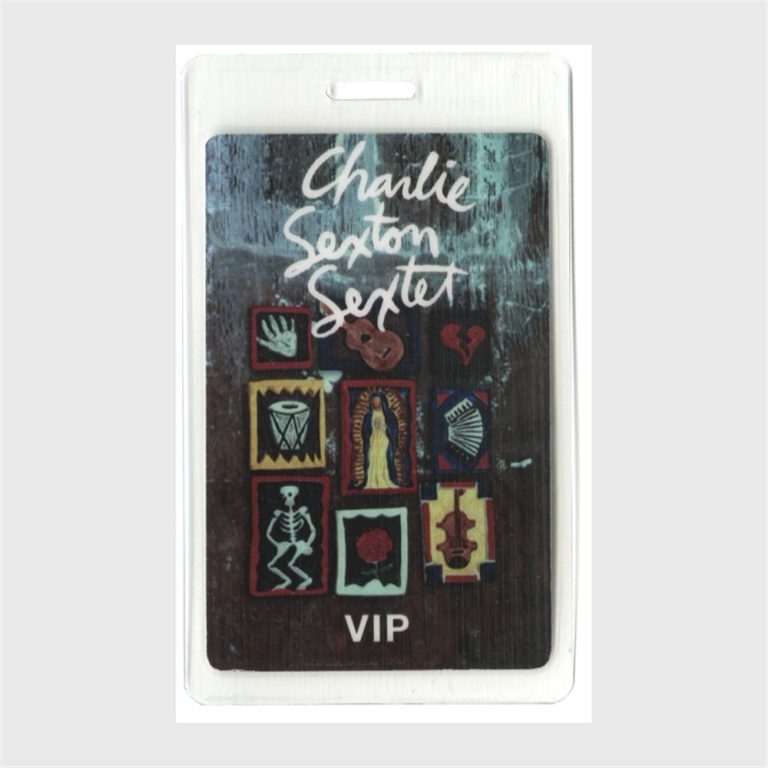 Charlie Sexton 1995 Concert Tour VIP Laminated Backstage Pass