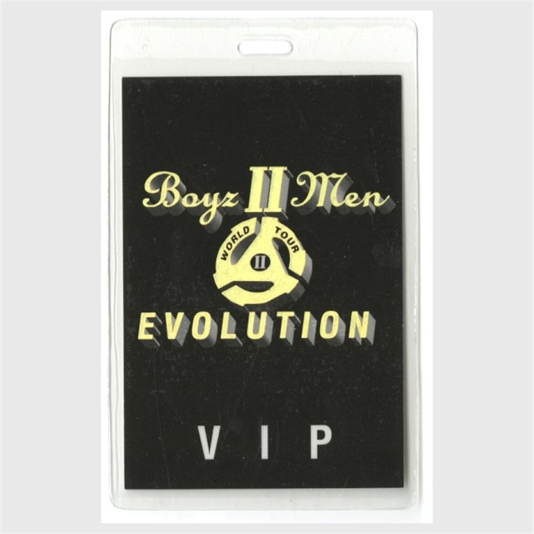 Boyz II Men 1997 Concert Laminated Backstage Pass Evolution Tour 2 to