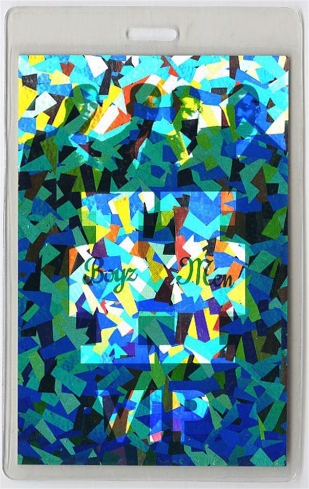 Boyz II Men 1995 II Concert Tour VIP Foil Laminated Backstage Pass