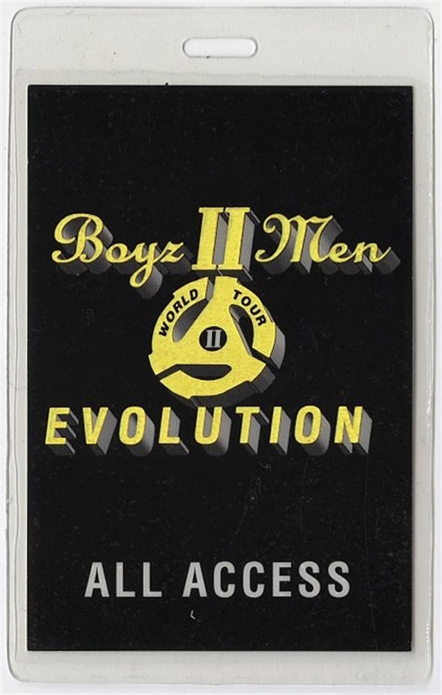 Boyz II Men 1997 Evolution Concert Tour All Access Laminated Backstage Pass