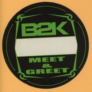 B2K 2002 Concert Tour MEET & GREET Backstage Pass