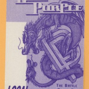 Deep Purple 1993 Battle Rages On Concert Tour CREW Backstage Pass
