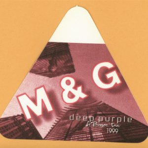 Deep Purple 1999 Abandon Concert Tour MEET & GREET Backstage Pass