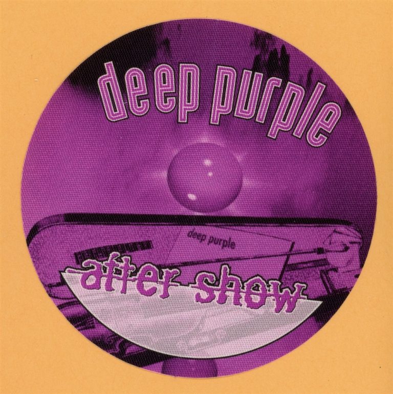 Deep Purple 2000 Abandon Concert Tour AFTER SHOW Backstage Pass