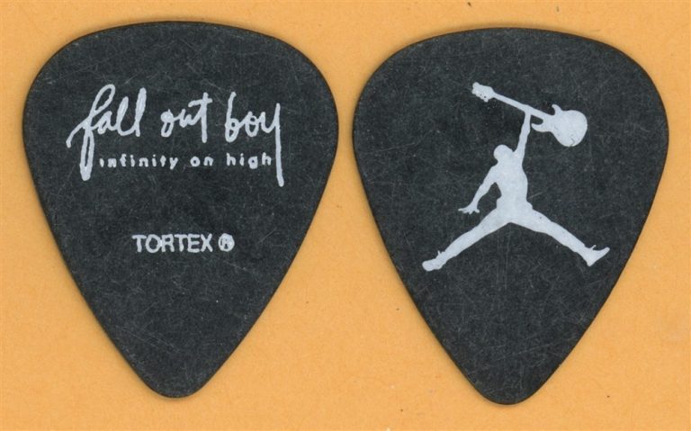Fall Out Boy Pete Wentz Vintage Guitar Pick - 2007 Infinity on High Tour