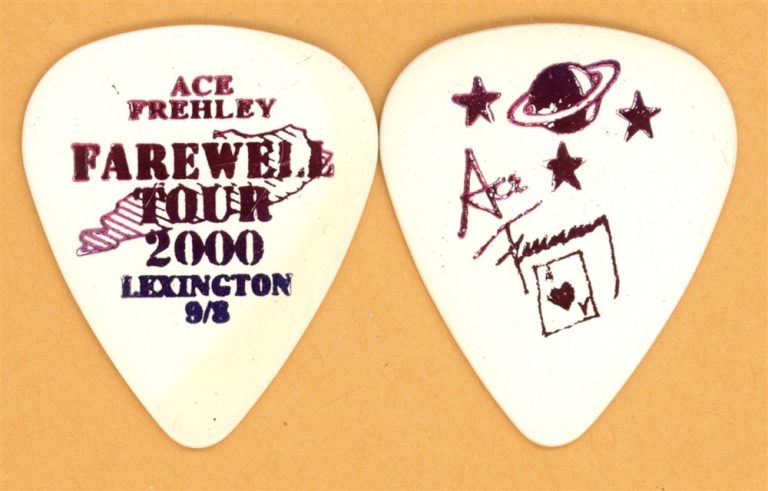 KISS 2000 Farewell Tour Ace Frehley Vintage Guitar Pick - Lexington, KY