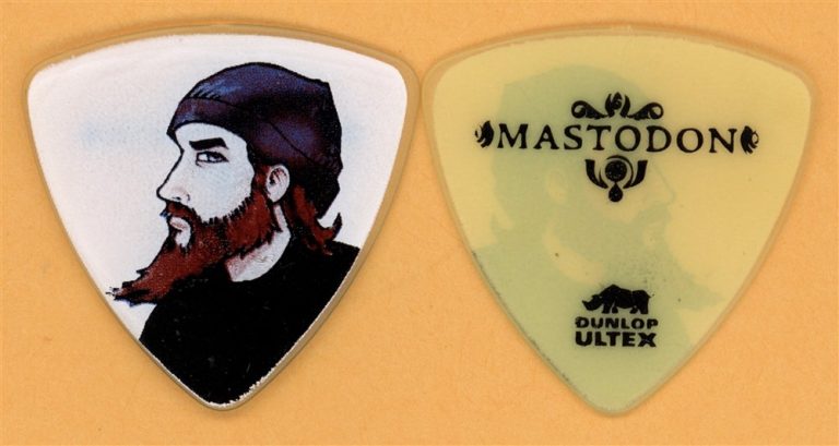 Mastodon Troy Sanders Vintage Guitar Pick - 2010 Crack the Sky Tour