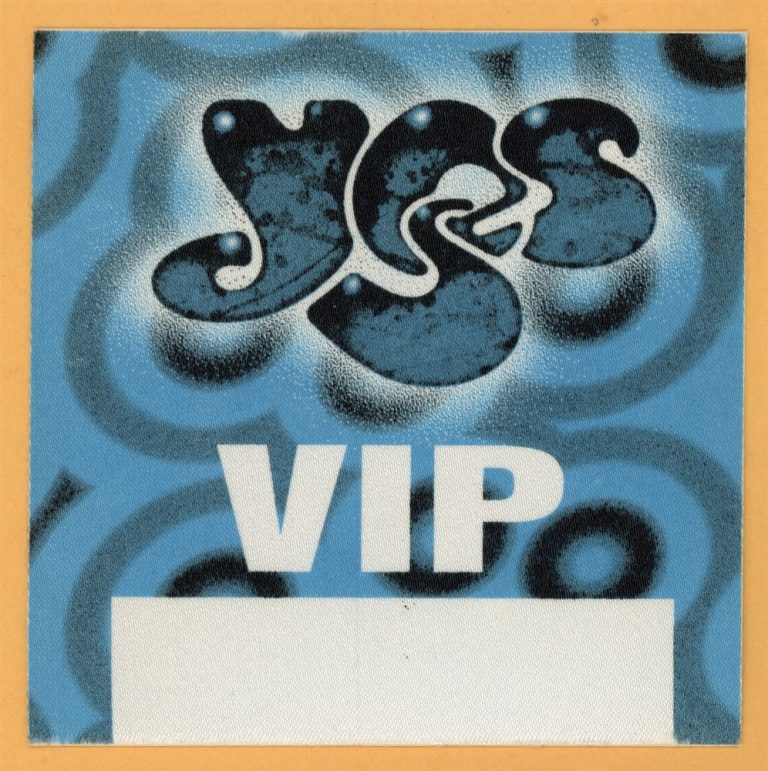 Yes 1997 Open Up Your Eyes Concert Tour VIP Backstage Pass