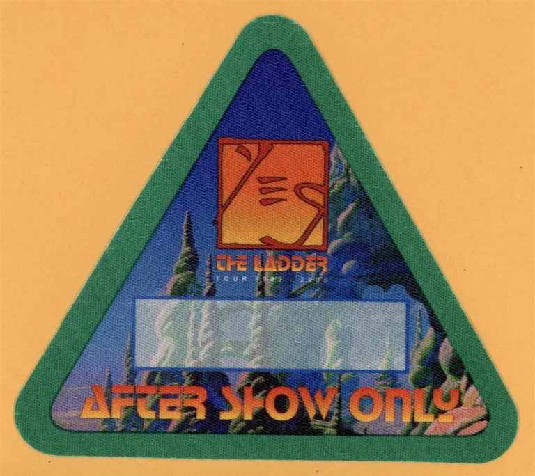 Yes 2000 The Ladder Concert Tour After Show Backstage Pass