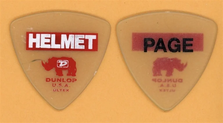 Helmet Page Hamilton Vintage Guitar Pick - 2005 Size Matters Tour