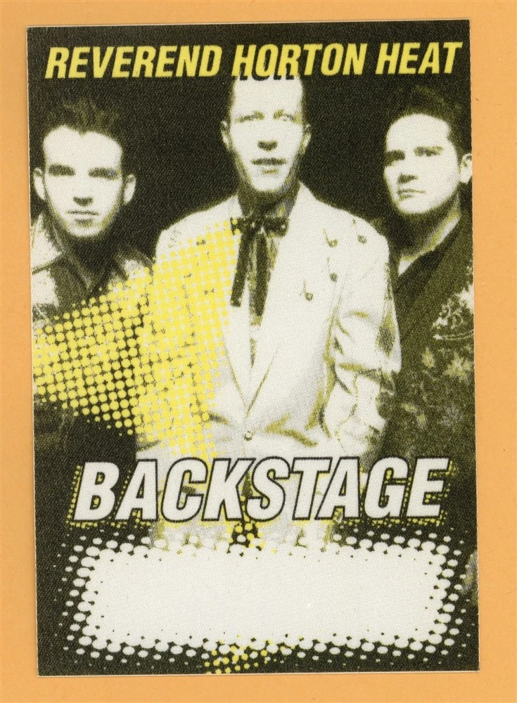 Reverend Horton Heat 1996 Martini Time Concert Tour Backstage Pass