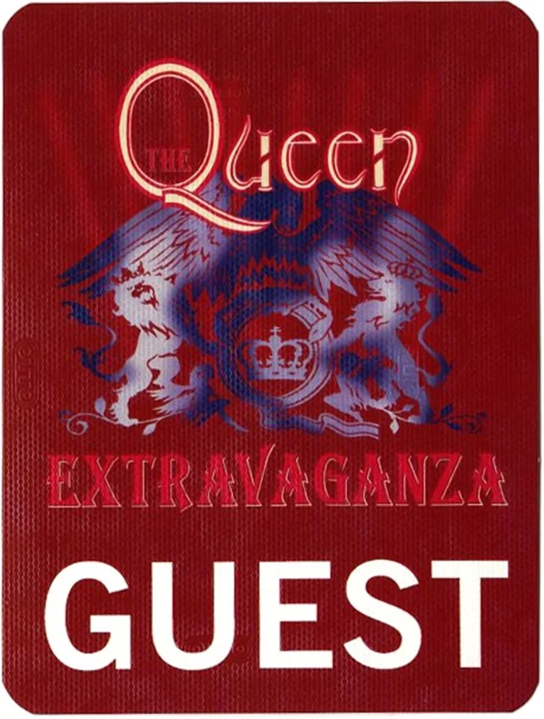 Queen 2012 Extravaganza Concert Tour Guest Backstage Pass